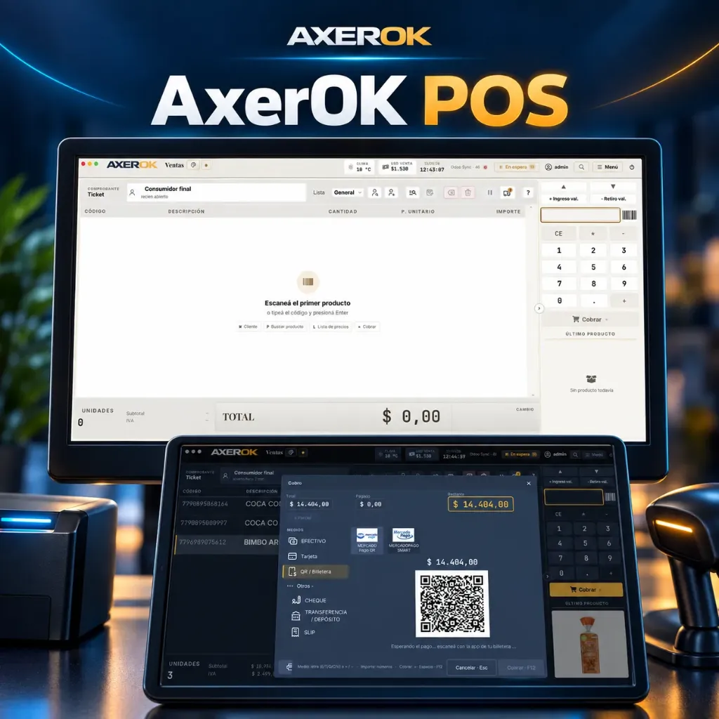 [AXR-POS] AxerOK POS - Punto de Venta y Facturación Electrónica ARCA