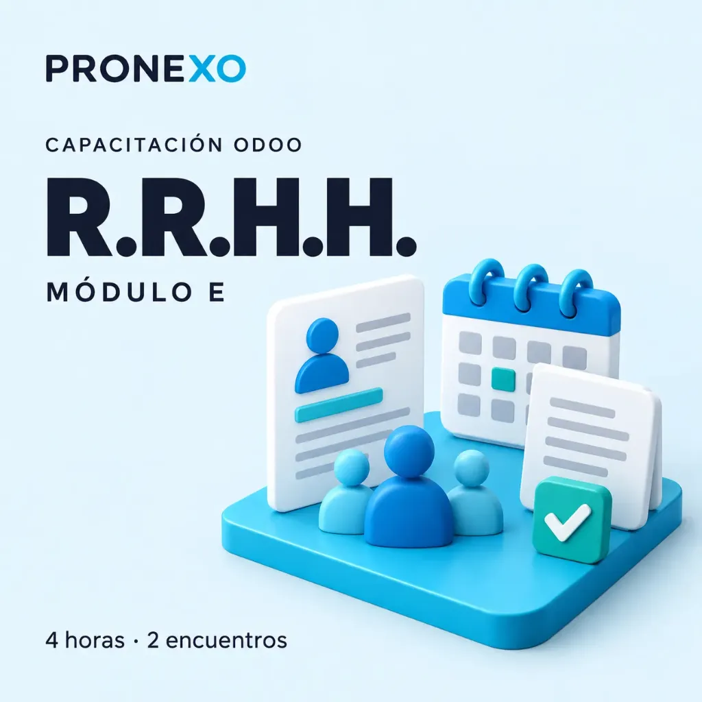 Capacitación Odoo Módulo E: R.R.H.H. (4 horas / 2 encuentros)